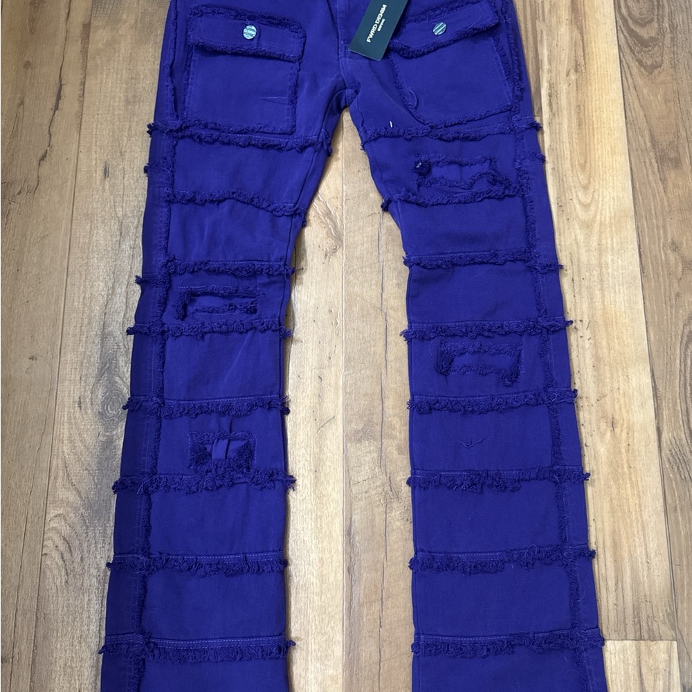 Men's Slim Jeans in Vibrant Purple
